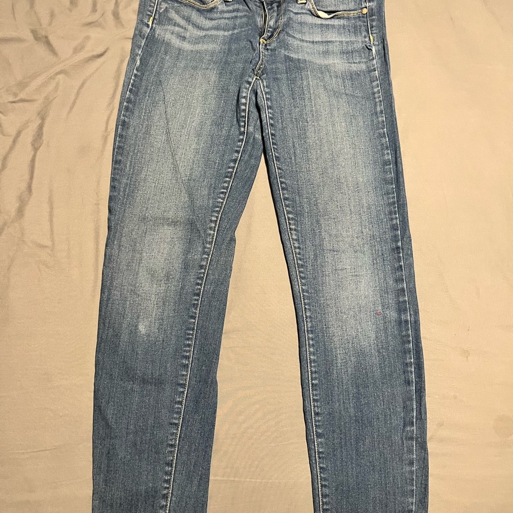 PAIGE Light Blue Straight Leg Jeans
